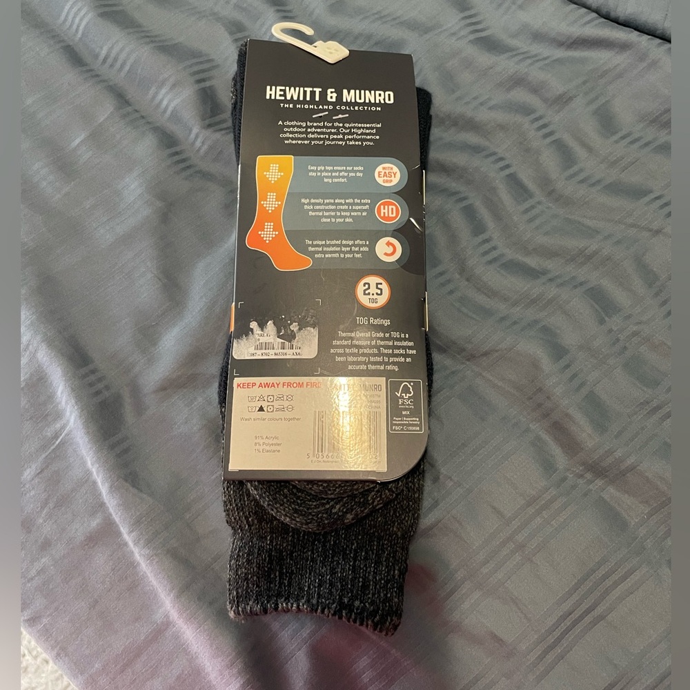 Hewitt & Monroe Thermal Socks - Men's 8-12 - Picture 2 of 2